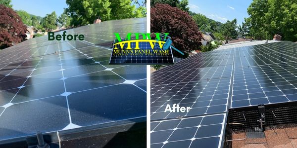 Here are some of our solar panel cleaning work! 