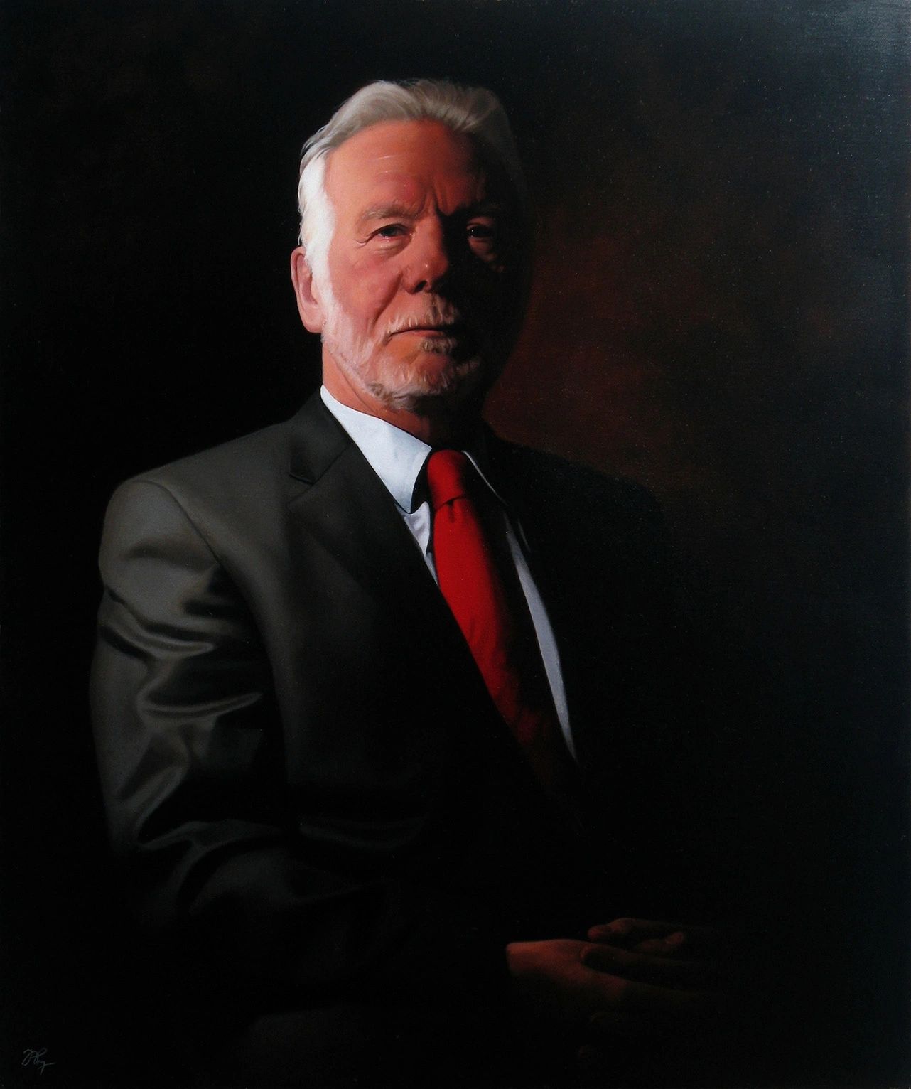 Portrait of Peter Patterson, Oil on Canvas, 50 x 60cm
