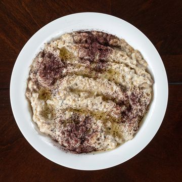 Baba Ganoush
A staple eggplant dip consisting of fresh Garlic, salt, tahini, and lemon