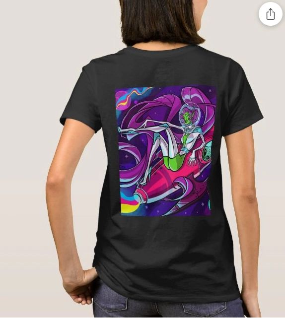 Interstellar Baby Womens Tee - Black