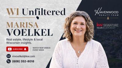 Marisa Voelkel promoting real estate insights in Wisconsin.