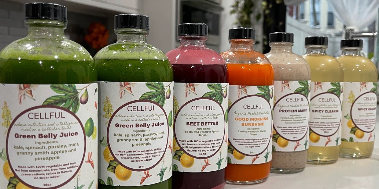 Cellful's line of Cold Press Juice
