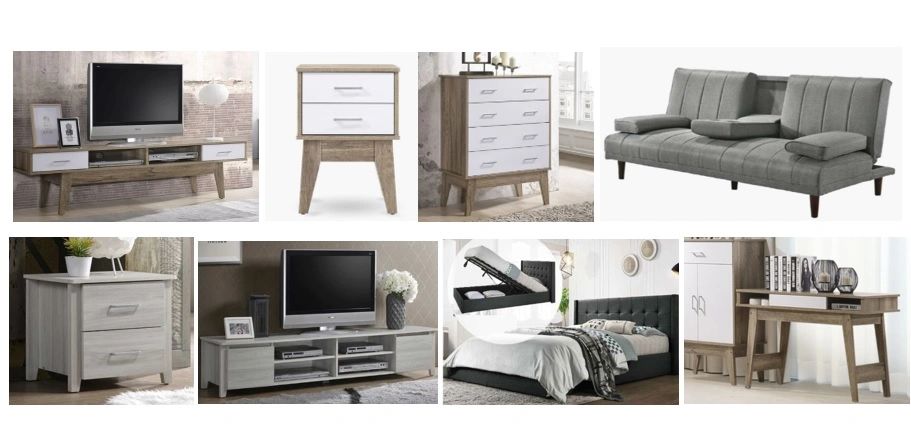 TV STANDS, COFFEE TABLE, TALLBOY, BED FRAMES, BEDSIDE TABLE