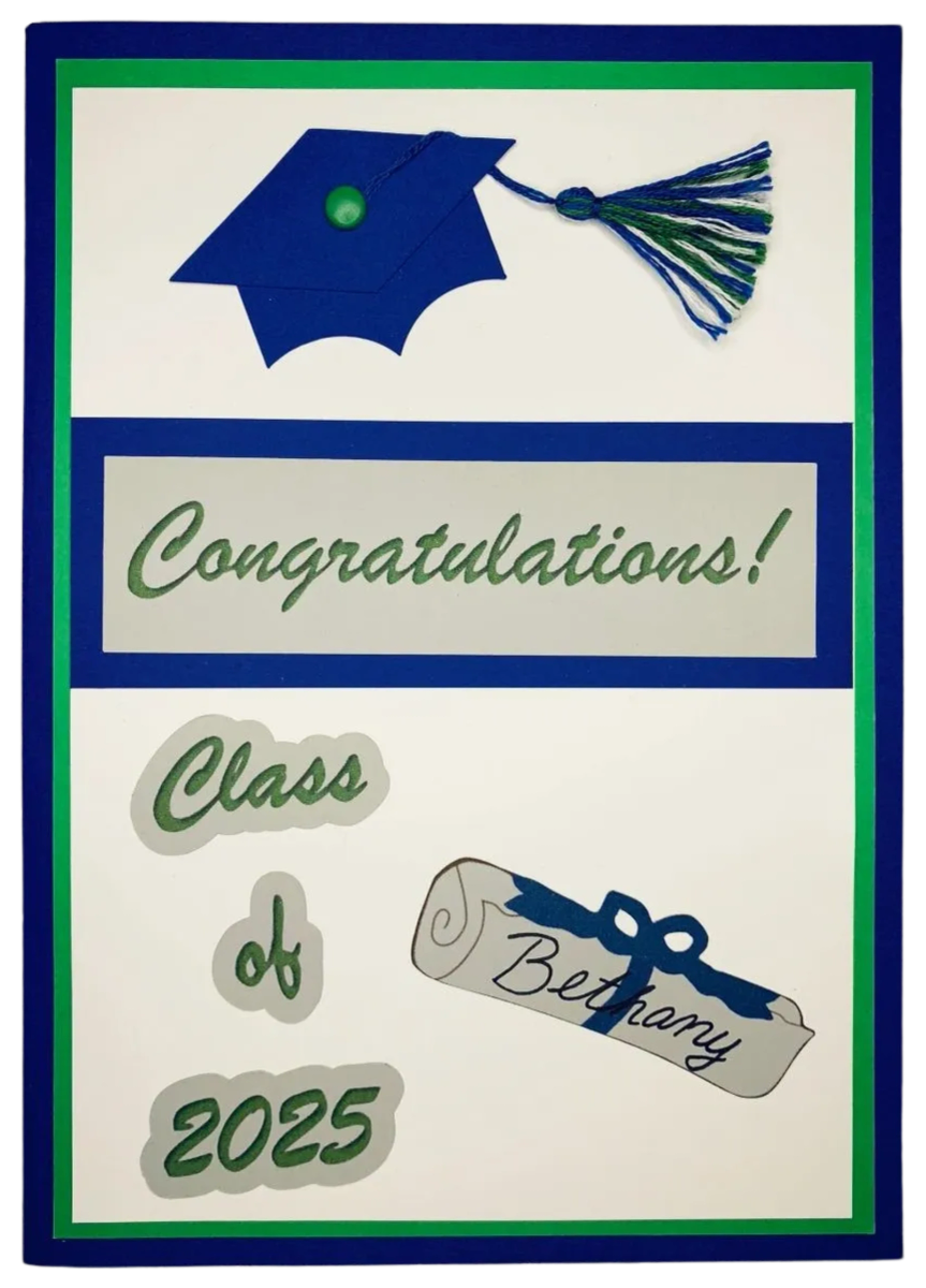 Congratulations Graduate! Class of 2025 Blue, Green, White