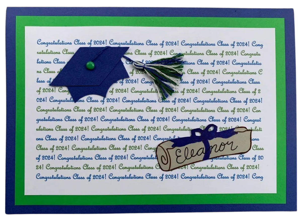 Congratulations Class of 2024! Blue, Green, White