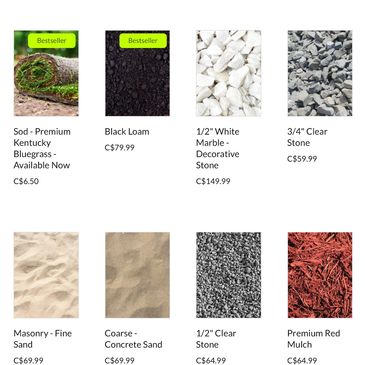 Product page for online orders. Select your delivery method and date. 