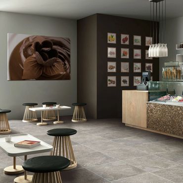 Porcelain tile, commercial design