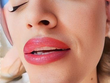 Lip Blushing technique 