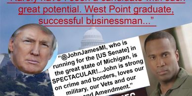 Trump, John James of Michigan, blacks