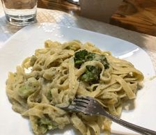 Fettuccine Alfredo, Plant-based, Almond Milk, Vegan, Healthy, Buckwheat Noodles