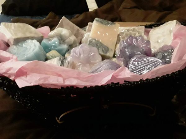My homemade soaps are all made naturally with different oils like coconut oil, jojoba  oil, avocado 