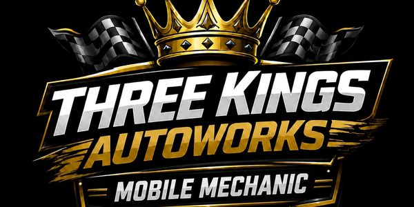 Logo for Three Kings Autoworks, a mobile mechanic service.