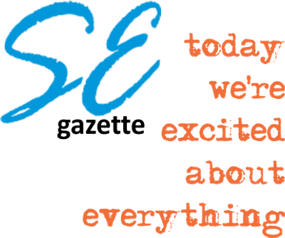 Blue 'SE' with orange text saying 'today we're excited about everything'.