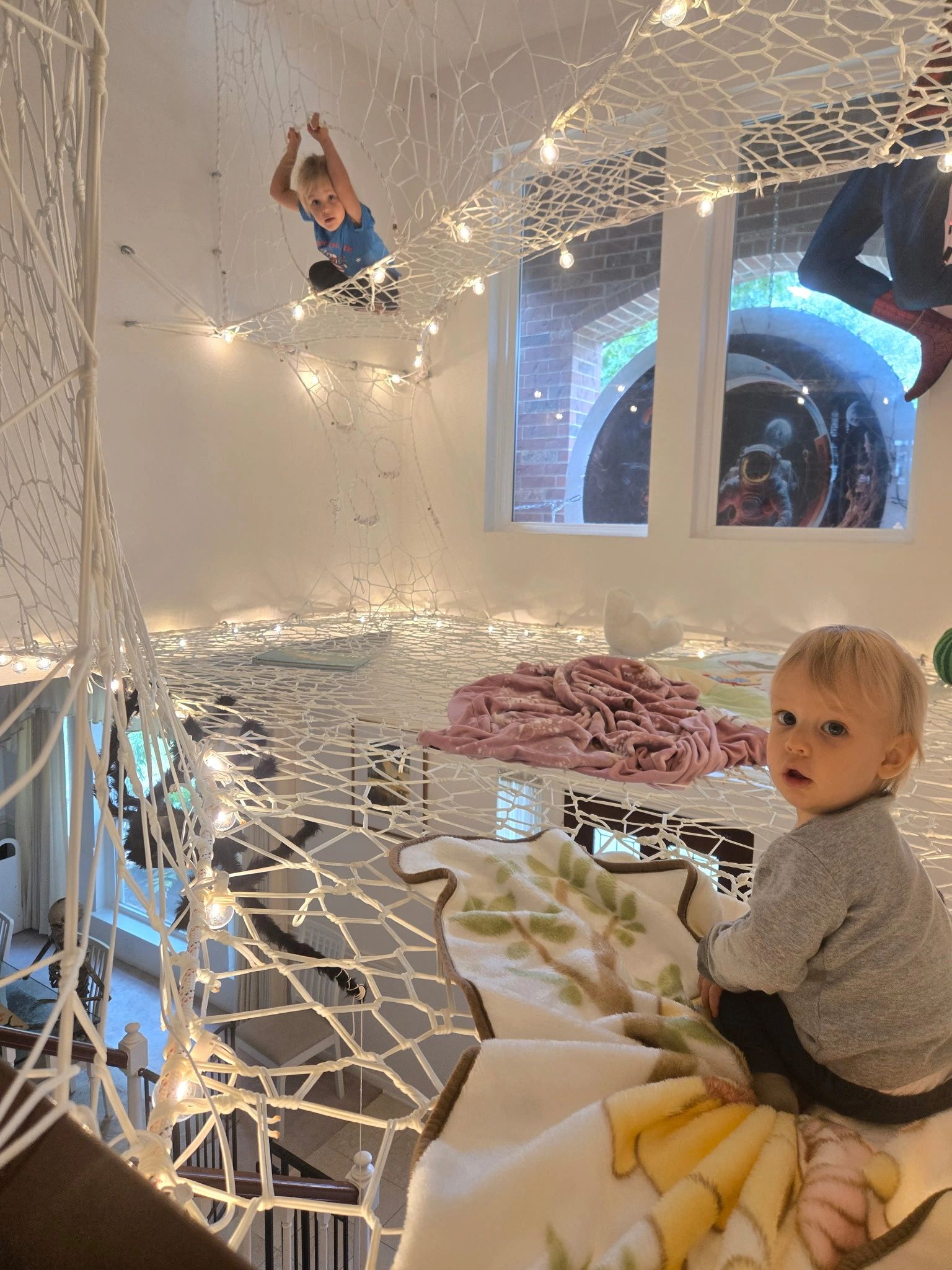 Modern Indoor Loft Net Installation