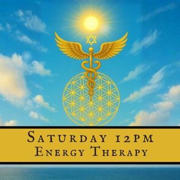 Caduceuss, Staff of Hermes, Flower of Life, Merkaba floating in blue sky