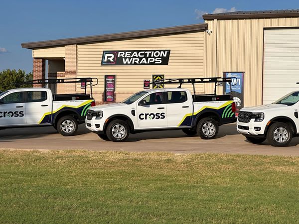 Cross Communications Fleet Truck Partial Wrap