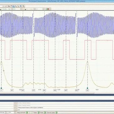 Engine timing waveform pico scope in cylinder crank sensor and cam sensor