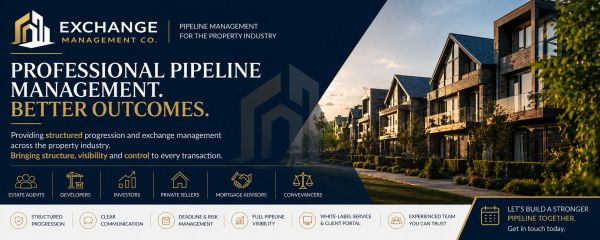 Advertisement for professional pipeline management in the property industry.