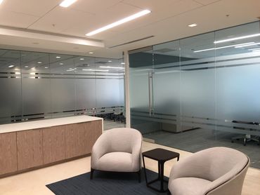 decorative window film office