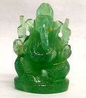 green fluorite ganesh