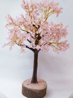 rose quartz gem tree