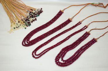 Ruby beads