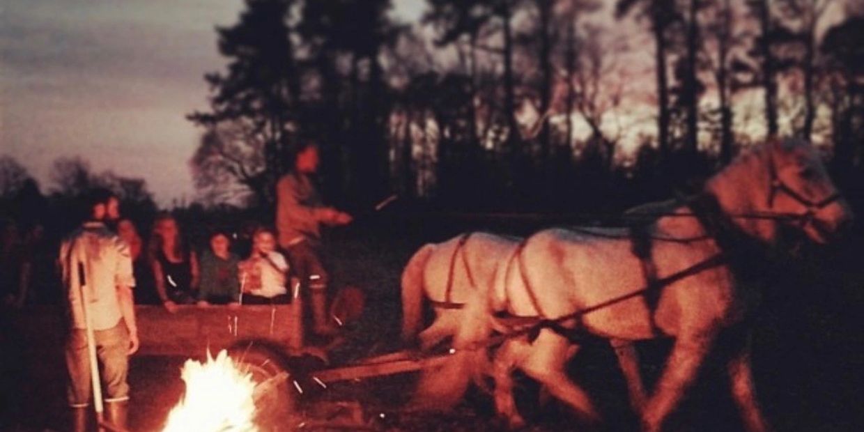 summer solstice draft horse ride Somerset Farm