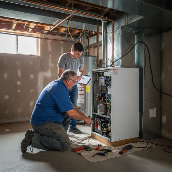 High-efficiency boiler installation in a Milwaukee historic home featuring precision copper piping g