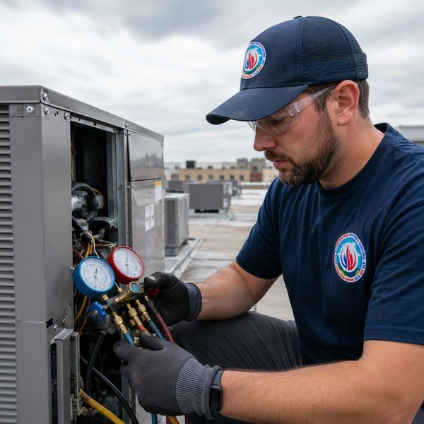 24/7 emergency furnace and AC repair diagnostics in South Milwaukee by A-1 technician