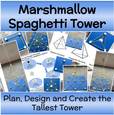 Marshmallow Spaghetti Tower STEM Activity