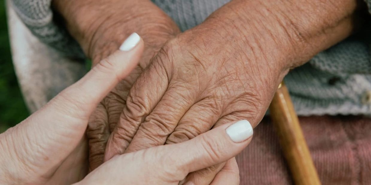 Home Care worker looking after a patient