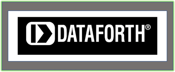 Black and white logo of DATAFORTH with a stylized arrow symbol.