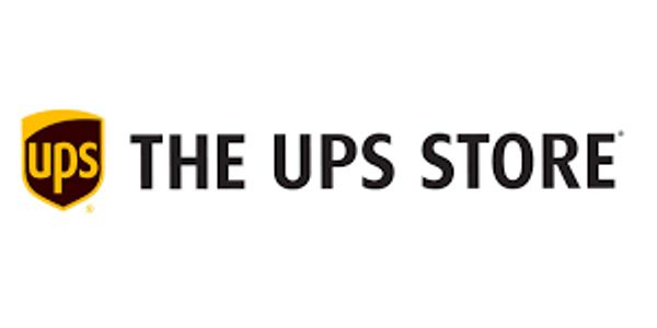 Logo of The UPS Store with its signature shield and bold text.