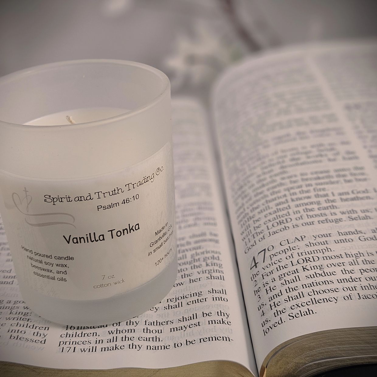 Vanilla Tonka - Psalm 46:10 - Be still, and know that I am God.