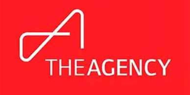 Red logo with white text 'THE AGENCY' and a stylized 'A'.