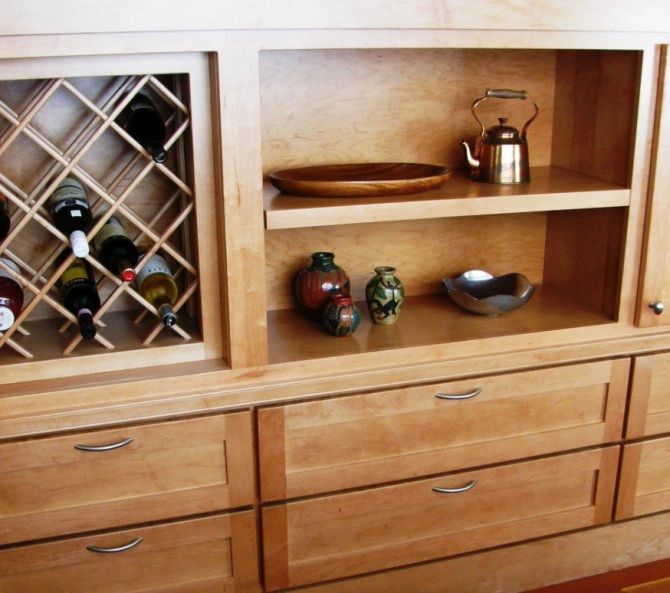 custom wine cabinet. Ashland kitchen remodel