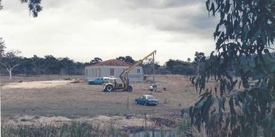 Russell and Toni-Lee Birch, house construction in Nome, 1990.