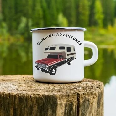 Sip in style! This camper-themed sublimation mug was created using our high-quality SVG file.