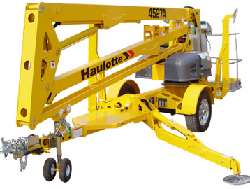 45 foot towable lift. Articulating lift 