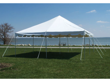 20 x 20 pole tent white 