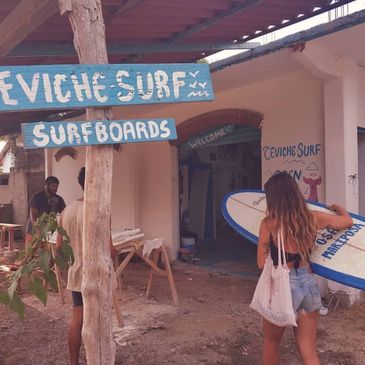 Tienda de surf en Puerto Escondido
