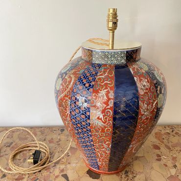 Japanese Imari Vase to lamp Conversion