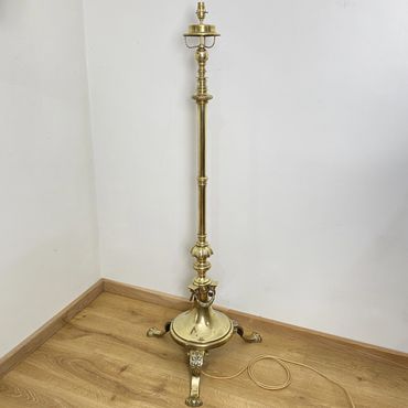 19th Century Brass standard lamp