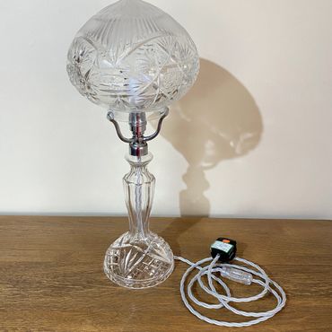 Large Crystal Lamp - Full Lamp Rewire and Safety Test