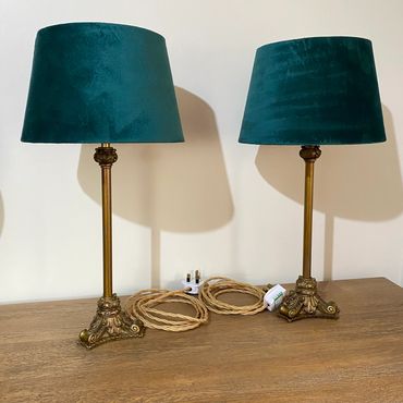 French Style Gilded Lamps - Lamp Rewire and Restoration