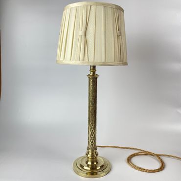 Superb Arts and Crafts Brass Table Lamp