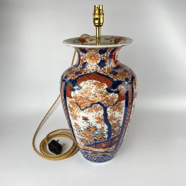 19th Century Imari Vase to Lamp Conversion