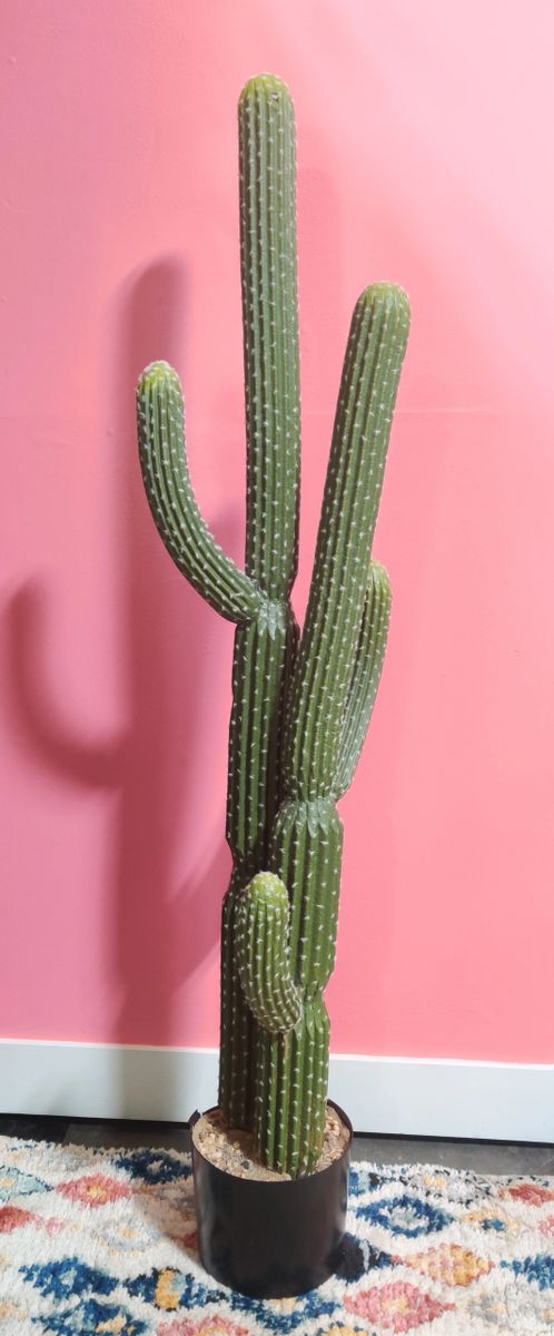Large Potted Faux Saguaro Cactus