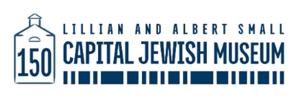 Logo of Capital Jewish Museum commemorating 150 years.