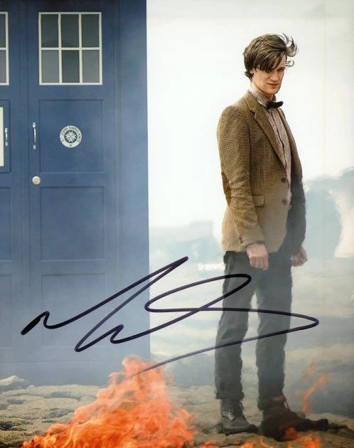 Matt Smith Autographed 8x10 Photo Actor The Doctor Who Eleventh ...
